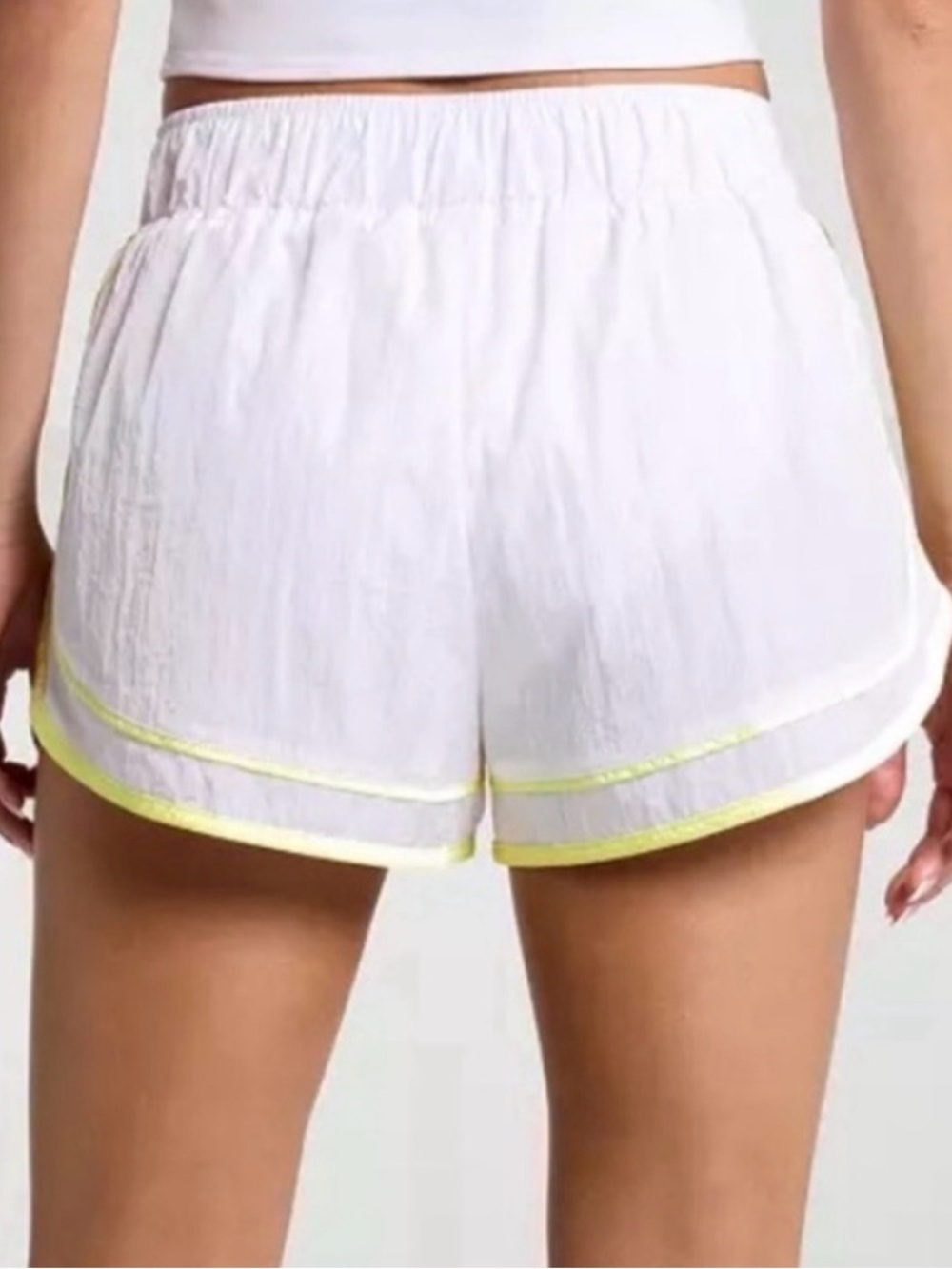 9164. Free People Varsity Blues Shorts - Picture 2 of 4